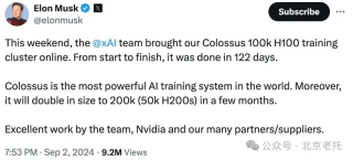 马斯克的超级AI巨兽Colossus震撼登场