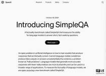 SimpleQA – OpenAI开源的新基准，用于评估前沿模型的事实准确性