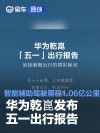 华为乾崑发布五一出行报告 智能辅助驾驶总里程达1.06亿公里