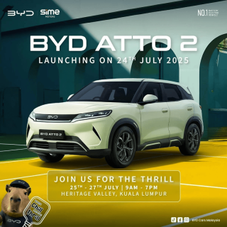 BYD Atto 2将于7月24日在马来西亚发布 预计售价10万令吉起