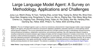 这篇综述，LLM代理的方法、应用和挑战，2025的Agent势头特别猛。- 重磅