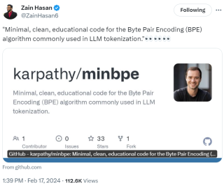 离开OpenAI待业的Karpathy做了个大模型新项目，Star量一日破千