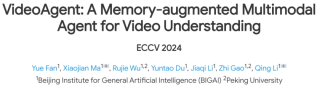 ECCV 2024 - 比基准高30%，媲美Gemini 1.5 Pro，基于记忆的视频理解智能体来了