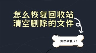 超实用！回收站清空的文件能恢复吗？回收站删除的文件怎么恢复？