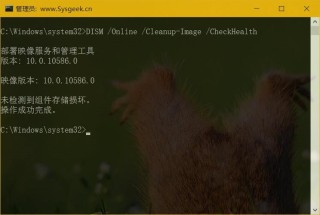 怎么使用DISM命令修复Windows映像