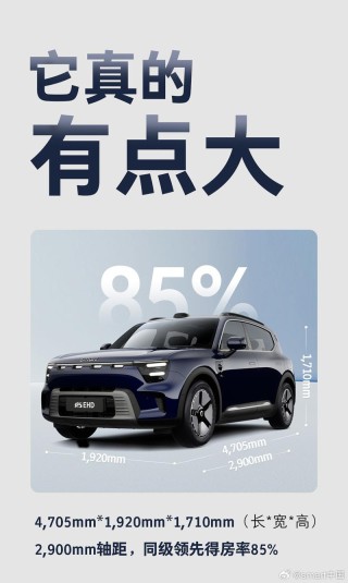 smart发布首款插混车型精灵#5 EHD 续航超1600km