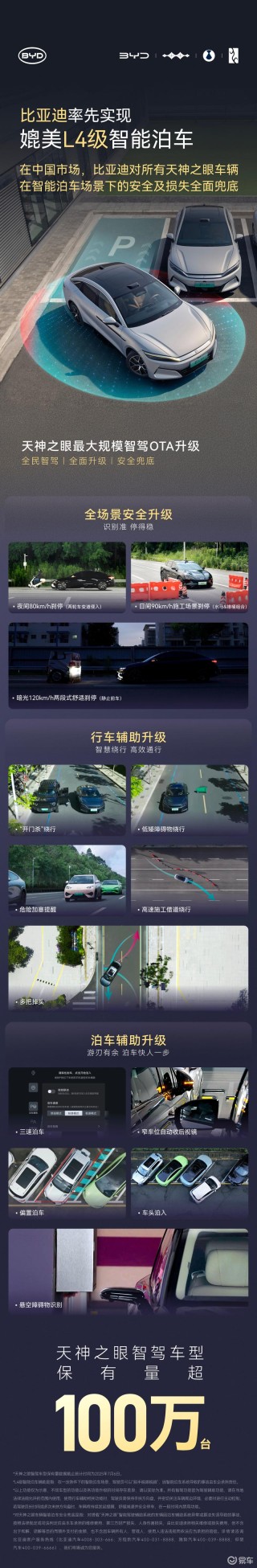 比亚迪：所有天神之眼车辆在智能泊车场景下安全及损失全兜底