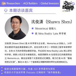 对谈 Memories.ai 创始人 Shawn- 给 AI 做一套“视觉海马体”｜Best Minds