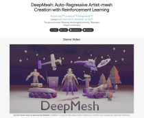 清华朱军团队 - 从点云到高保真三维网格：DeepMesh突破自回归生成瓶颈