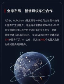 RoboSense速腾聚创 2024年全球乘用车激光雷达市占率第一、年度及累计销量冠军｜Yole年度报告