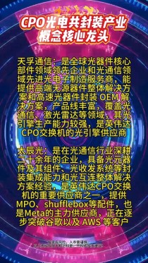 英伟达将推出CPO交换机，CPO应用落地提速