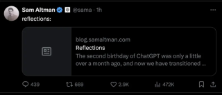 Sam Altman：2025年，第一批AI Agents将加入劳动力大军