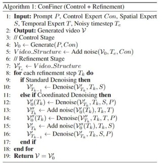 ConFiner – 高质量长视频生成框架，可制作长达600帧的连贯视频