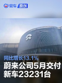 蔚来公司5月交付新车23231台 同比增长13.1%