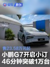 小鹏G7开启预订46分钟小订突破10000台 售23.58万元起