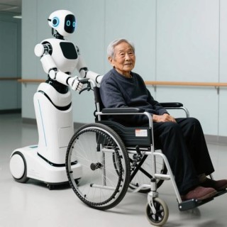 迈步前行养老产业康养第一人（机器人）