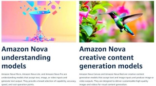 Amazon Nova – 亚马逊推出的全新大模型系列，覆盖文本、图像、视频生成领域