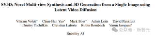 Stable Video 3D震撼上线，视频扩散模型史诗级提升！4090可跑，权重已开放