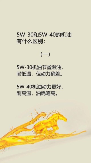 机油0W40和5W40区别，0W40和5W40哪个好