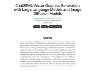 Chat2SVG – 文本描述实现高质量矢量图形的生成框架