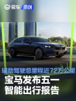 宝马发布五一智能出行报告 辅助驾驶总里程近72万公里