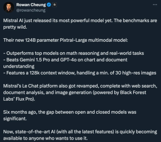 发力了，Mistral对标ChatGPT全面升级le Chat，还祭出超大杯多模态模型