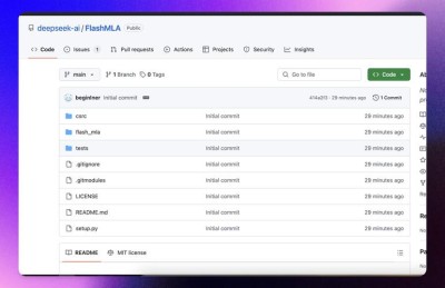 FlashMLA – DeepSeek 开源的高效 MLA 解码内核，专为Hopper 架构 GPU 设计