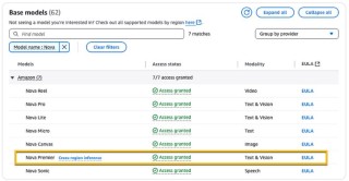 Amazon Nova – 亚马逊推出的全新大模型系列，覆盖文本、图像、视频生成领域