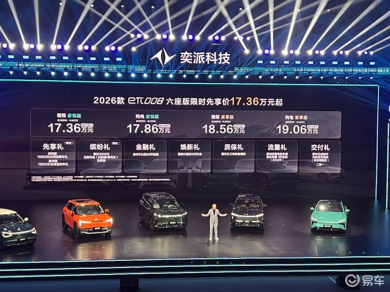 2026款东风奕派eπ008六座版上市 限时先享价17.36万起  第2张