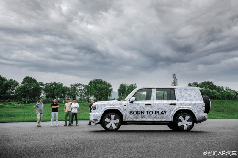 iCAR V27将于8月1日全球首秀 保持家族“方盒子”风格  第6张