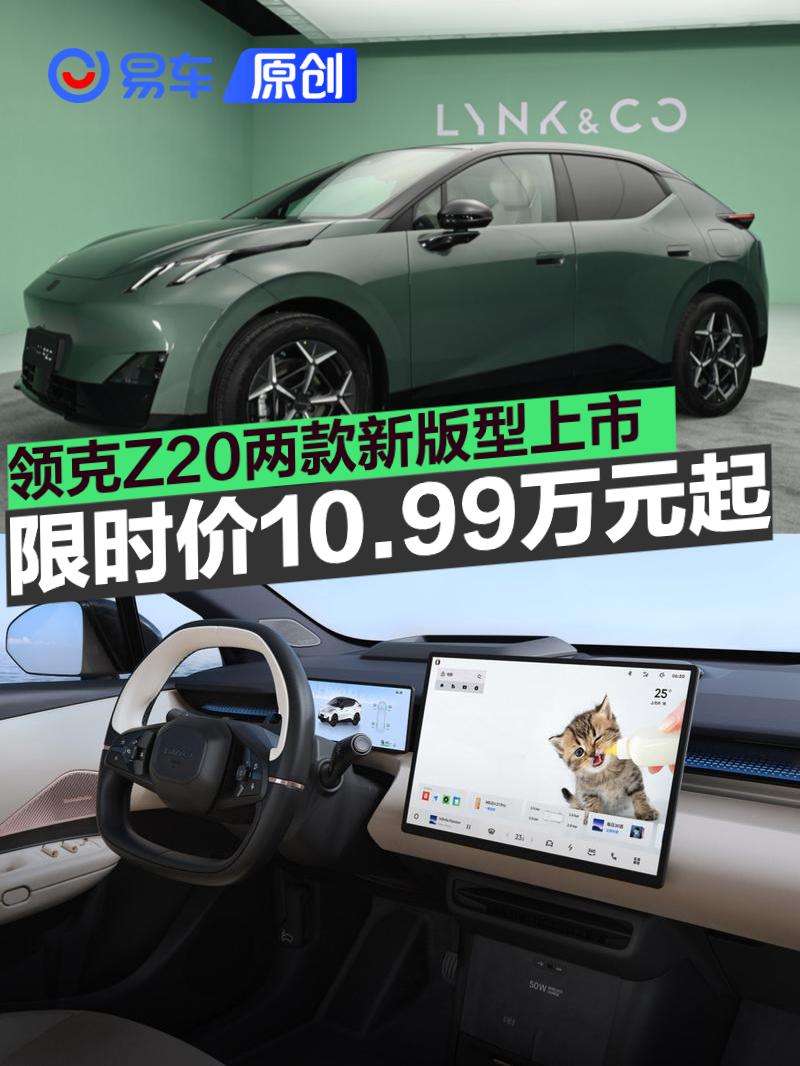 领克Z20两款新版型上市 限时价10.99万元起  第1张