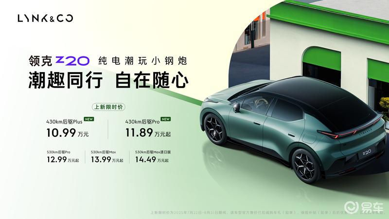 领克Z20两款新版型上市 限时价10.99万元起  第2张