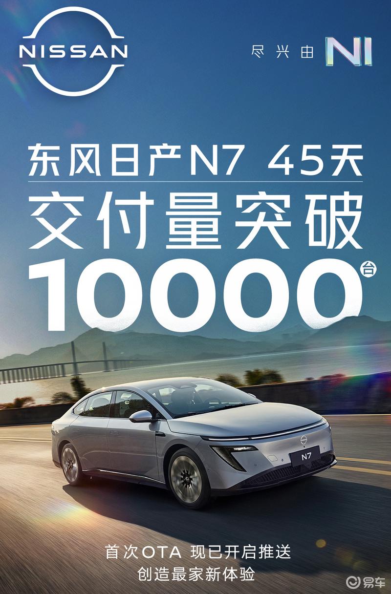 东风日产N7交付量突破10000台 售11.99万元起  第2张