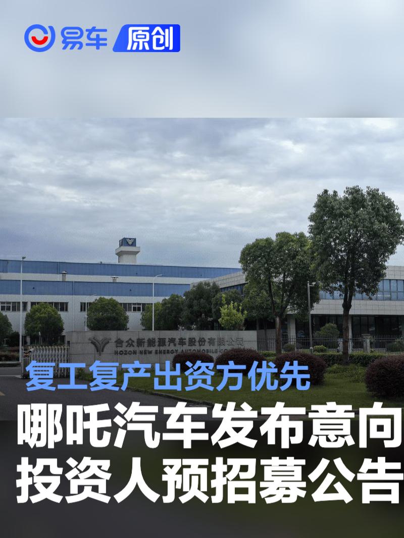 哪吒汽车发布意向投资人预招募公告 复工复产出资方优先  第1张