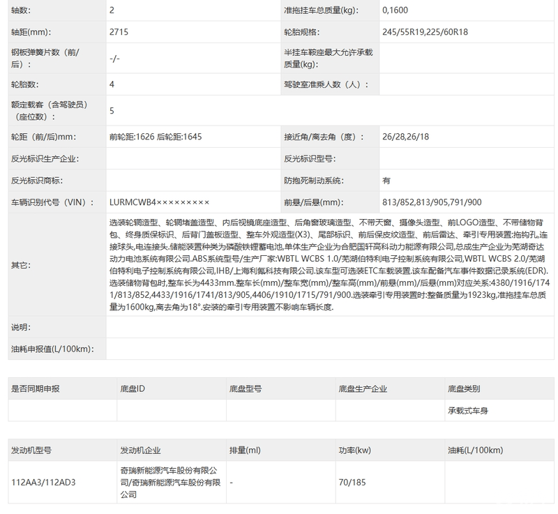 iCAR X3申报图 延续方盒子设计  第6张