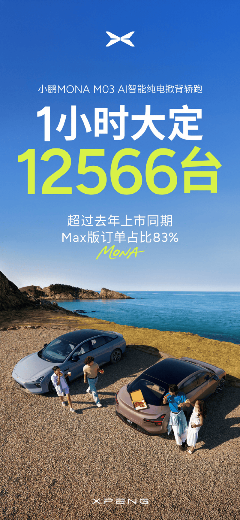 小鹏MONA M03新车型上市 售价11.98万元起  第3张