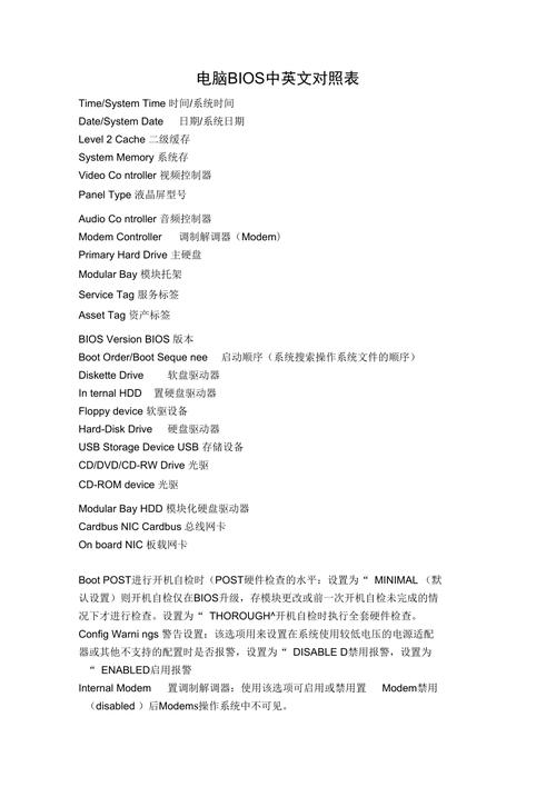 Bios中英文对照表大全_BIOS中英文对照图解 第1张 Bios中英文对照表大全_BIOS中英文对照图解 第1张
