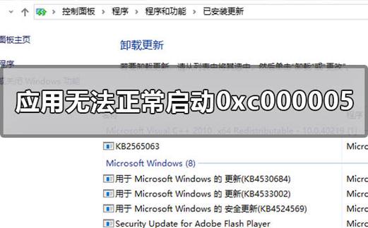 应用程序无法正常启动0xc000005错误怎么办？0xc000005错误的解决方法  第1张