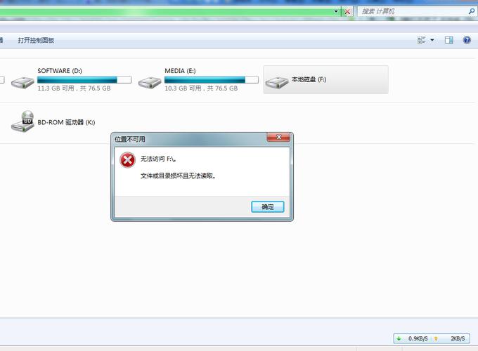 访问硬盘出现“文件或目录损坏且无法读取”该怎么办? 第1张 访问硬盘出现“文件或目录损坏且无法读取”该怎么办? 第1张