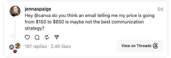 Canva 称其 AI 功能值得涨价 300%  第2张