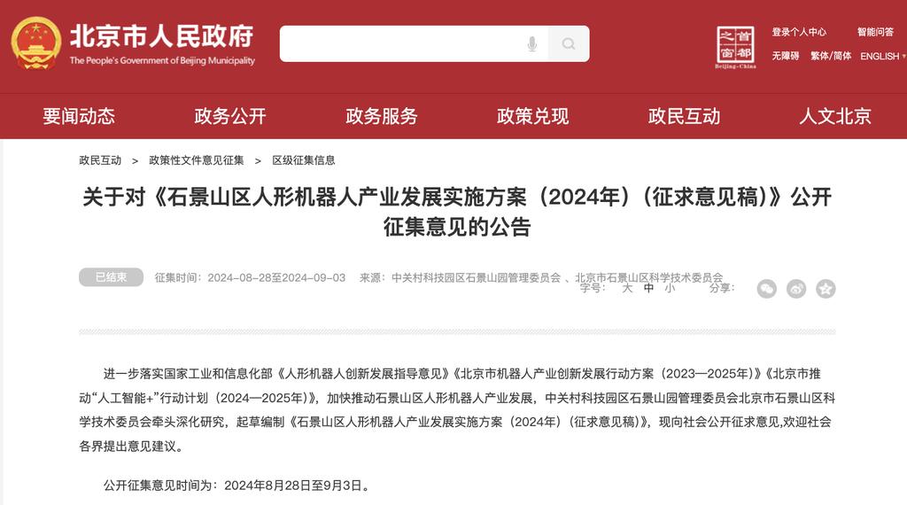 北京，冲刺人形机器人第一城  第8张