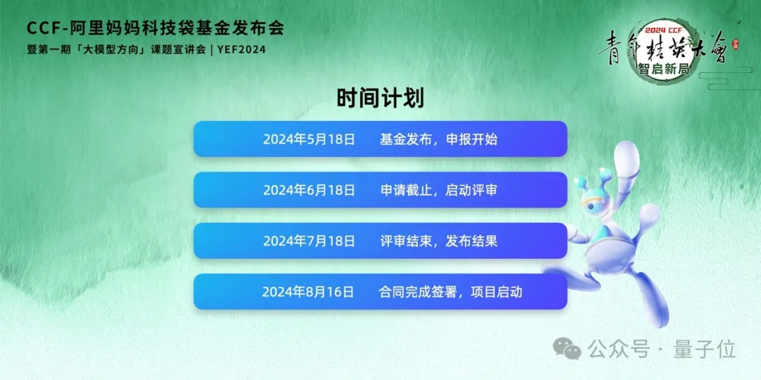 专门聚焦AI的产学研基金来了！CCF阿里妈妈合作，第一期大模型方向  第4张