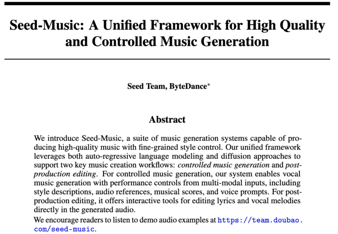 字节音乐大模型炸场！Seed-Music发布，支持一键生成高质量歌曲、片段编辑等  第10张