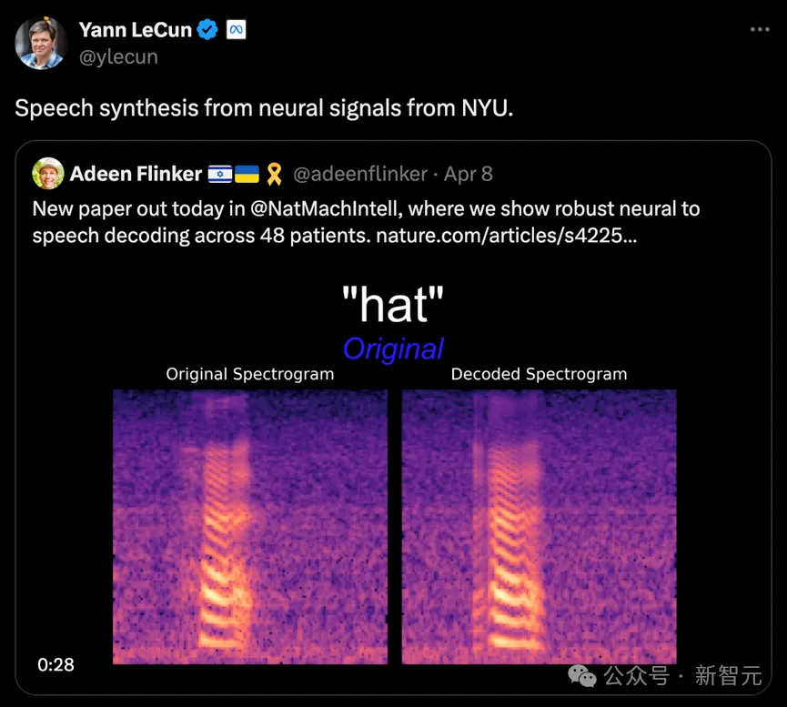LeCun转发，AI让失语者重新说话！纽约大学发布全新「神经-语音」解码器｜Nature子刊  第2张