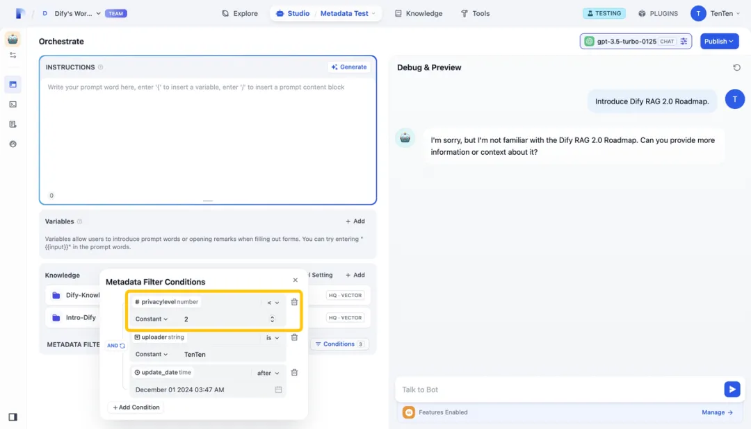 Dify v1.1.0 发布：用元数据给知识库&quot;贴标签&quot;，RAG 检索效率翻倍  第2张