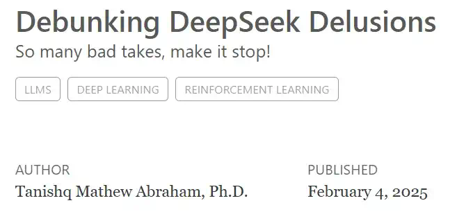 自有歪果仁为DeepSeek「辩经」：揭穿围绕DeepSeek的谣言  第2张