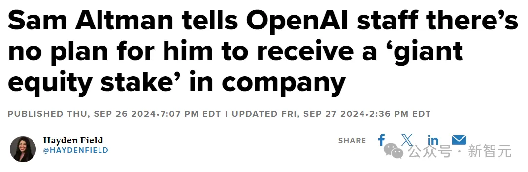 OpenAI薪酬大曝光！奥特曼身价145亿，年薪只有55万  第6张