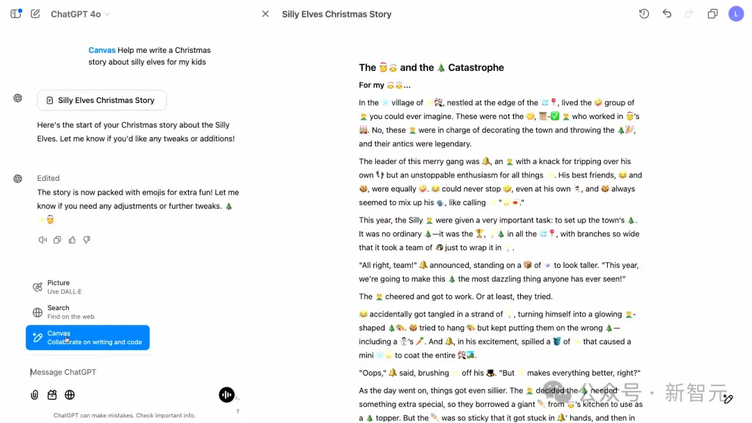 ChatGPT深夜福利，Canvas生产力神器史诗级升级！跑代码改bug，AGI界面大革新  第13张