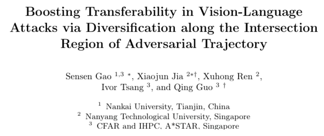 ECCV 2024 - 让GPT-4图像理解更易出错，全新策略增强VLP模型对抗迁移性  第1张