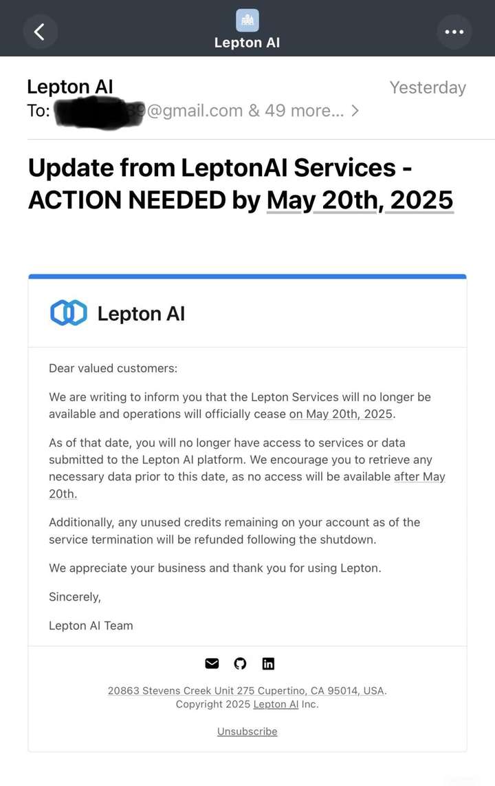 英伟达终止Lepton AI运营，禁新用户注册、注销官推，贾扬清创业生意被收购，两年后再回大厂  第1张